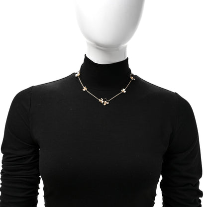 Van Cleef & Arpels 18K Yellow Gold Diamond Frivole 9 Flowers Necklace 3 of 6