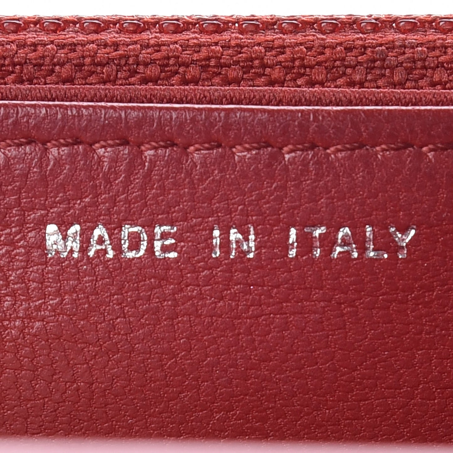 Lambskin Camellia Embossed Wallet On Chain WOC Red