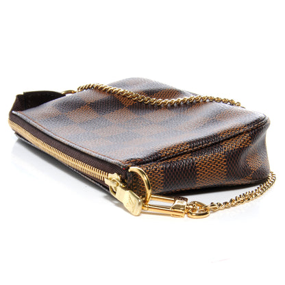 Louis Vuitton Damier Ebene Mini Pochette Accessories Bag 4 of 8
