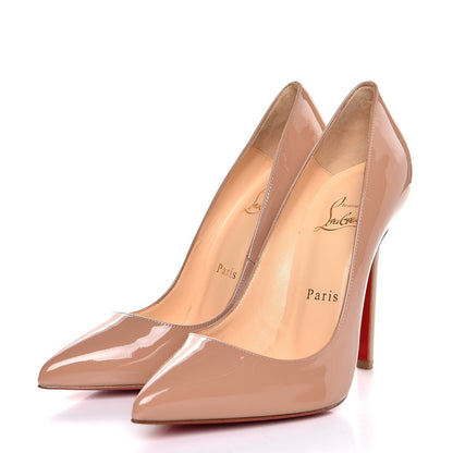 Christian Louboutin Patent Pigalle 120 Pumps 36.5 Nude 3 of 8