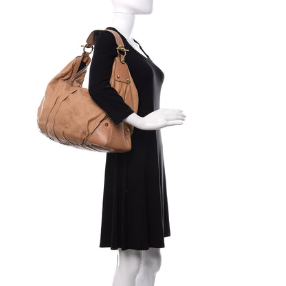 Gucci Calfskin Large Jockey Hobo Tan 2 of 15