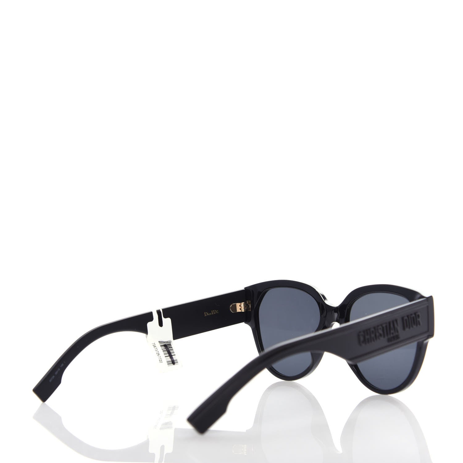 Christian Dior Acetate DiorID2 Sunglasses Black 4 of 10