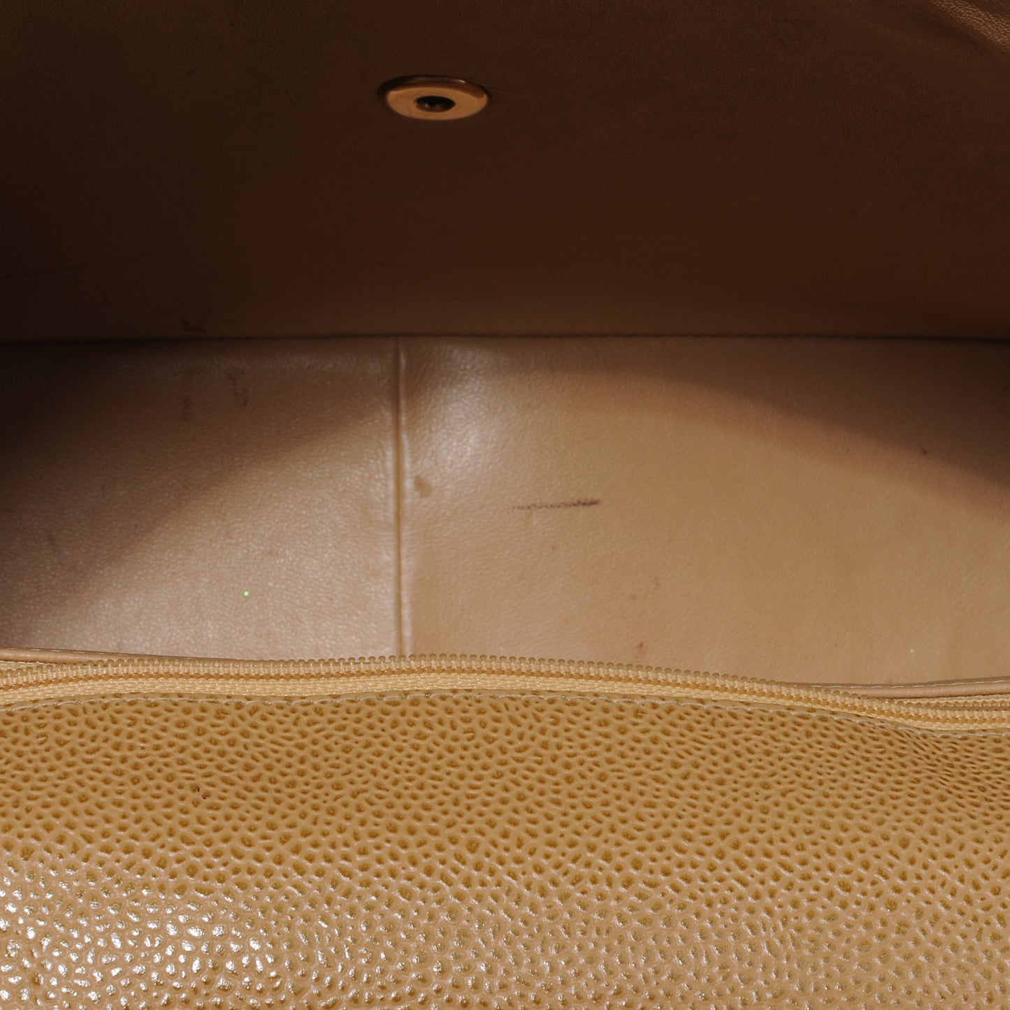 Caviar Jumbo Single Flap Beige