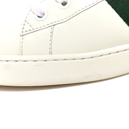 Gucci Calfskin Crocodile Web Mens Ace Sneakers 9 White Green 12 of 12