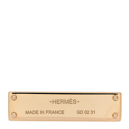 Hermes Metal Lacquered Permabrass Kelly Curiosite Charm Rose Azalee 4 of 5
