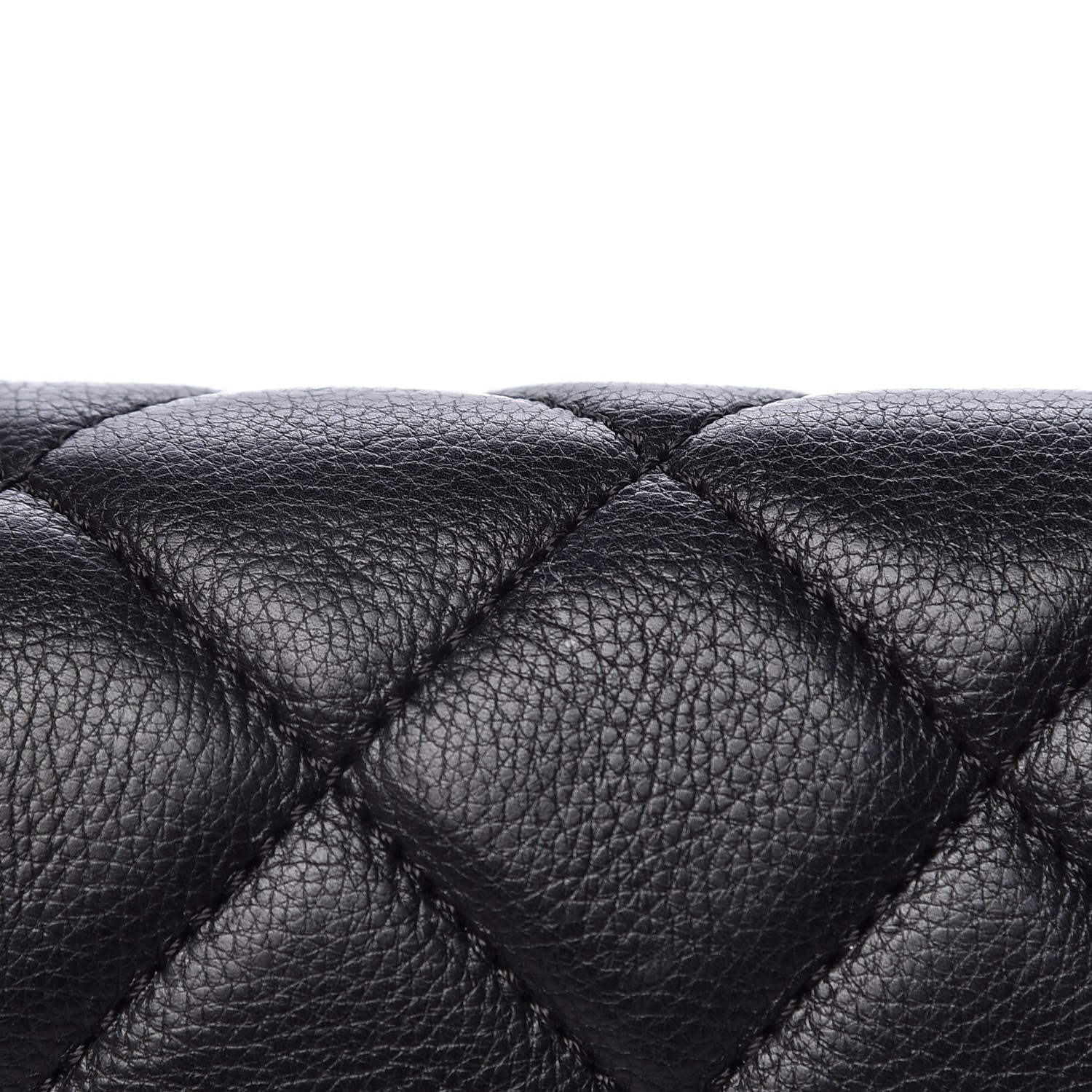 Chanel Calfskin Quilted Medium CC Crown Flap Black 8 of 12