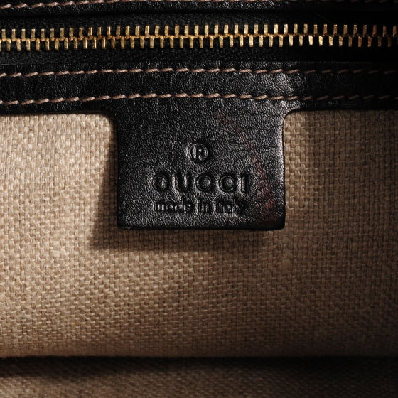 Gucci Canvas Floral Flora Jackie O Hobo Black 6 of 8