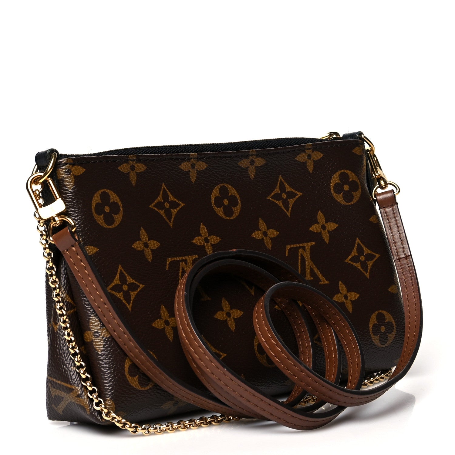 Louis Vuitton Monogram Pallas Clutch Black 3 of 9