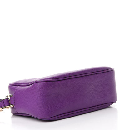 Gucci Pebbled Calfskin Small Soho Disco Bag Shine Purple 4 of 10