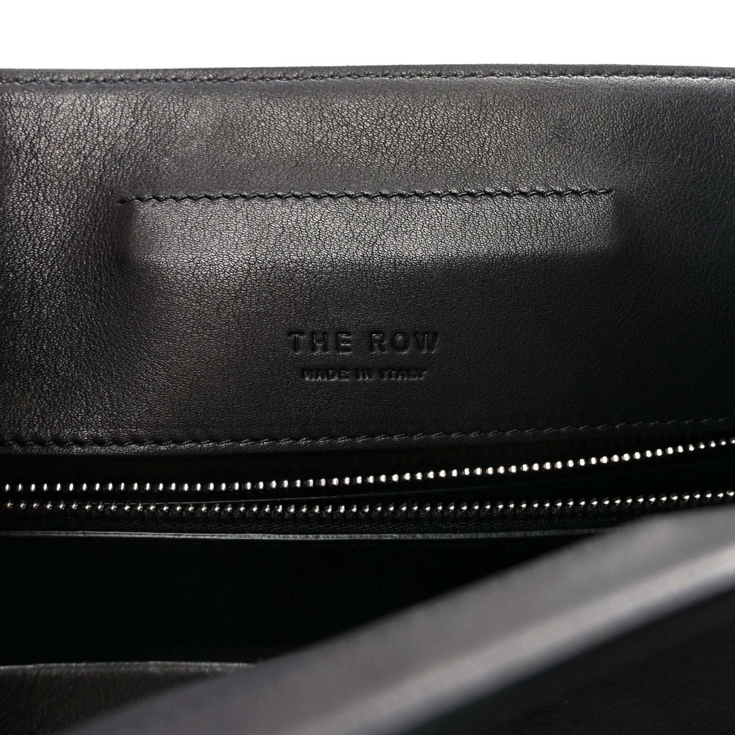 The Row Smooth Calfskin Peggy Bag Black 6 of 9