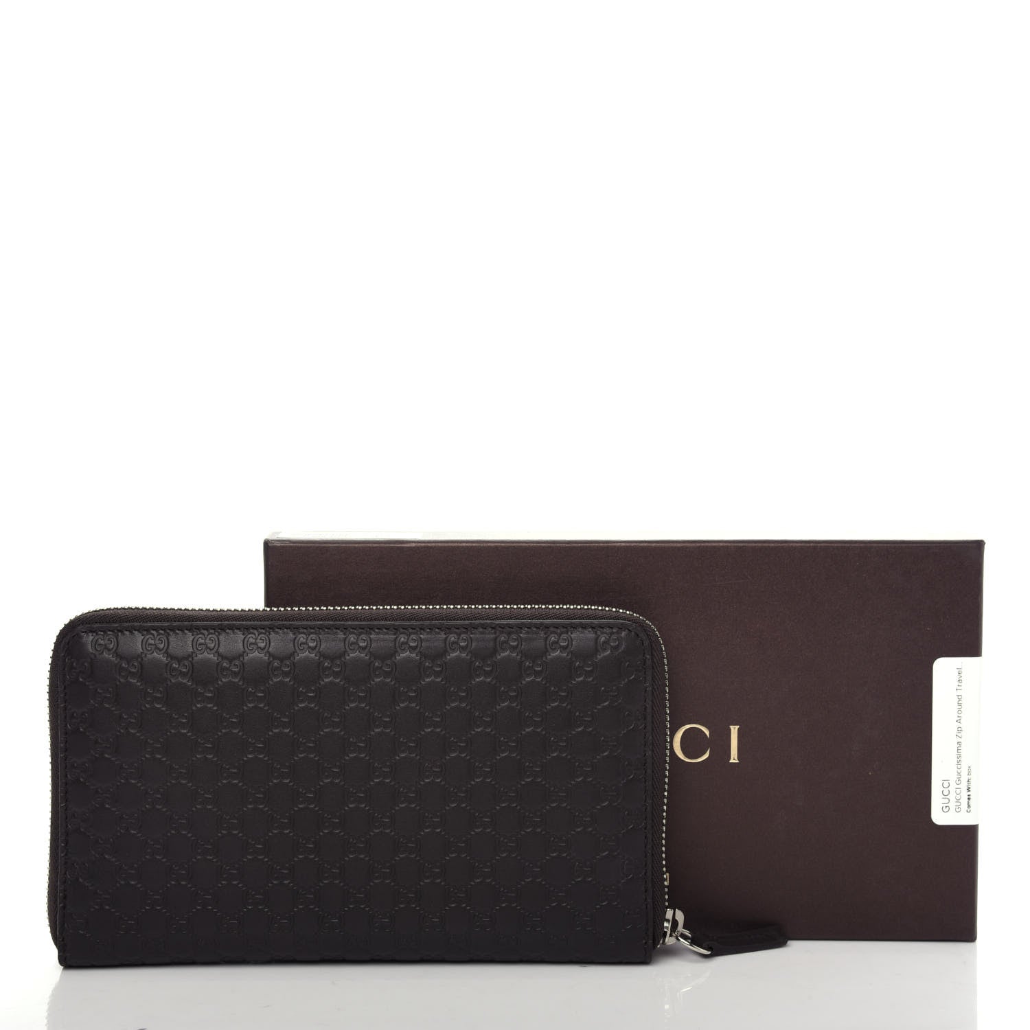 Gucci Microguccissima Large Zip Around Organizer Wallet Testa di Moro 8 of 8