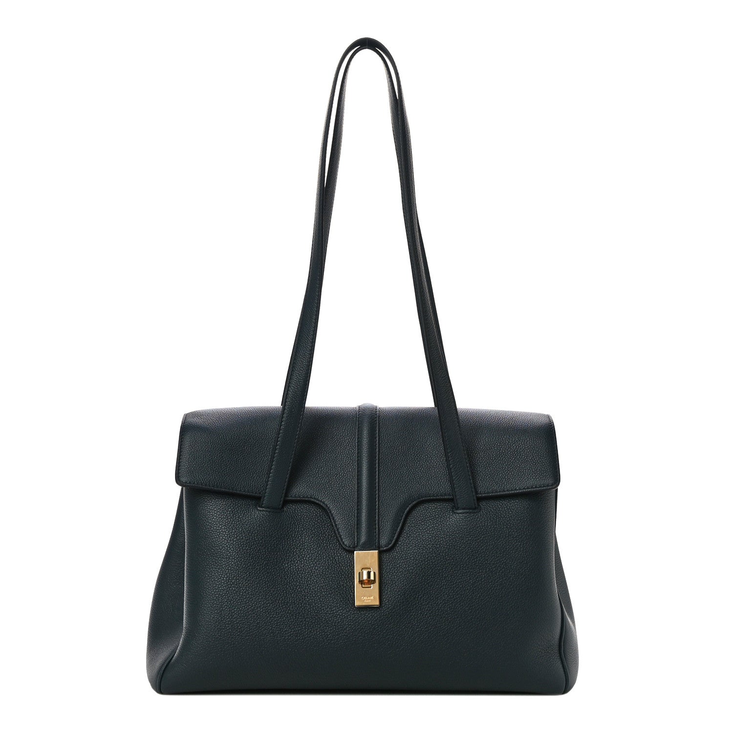 Celine Supple Grained Calfskin Medium Soft 16 Bag Navy Blue 1 of 10