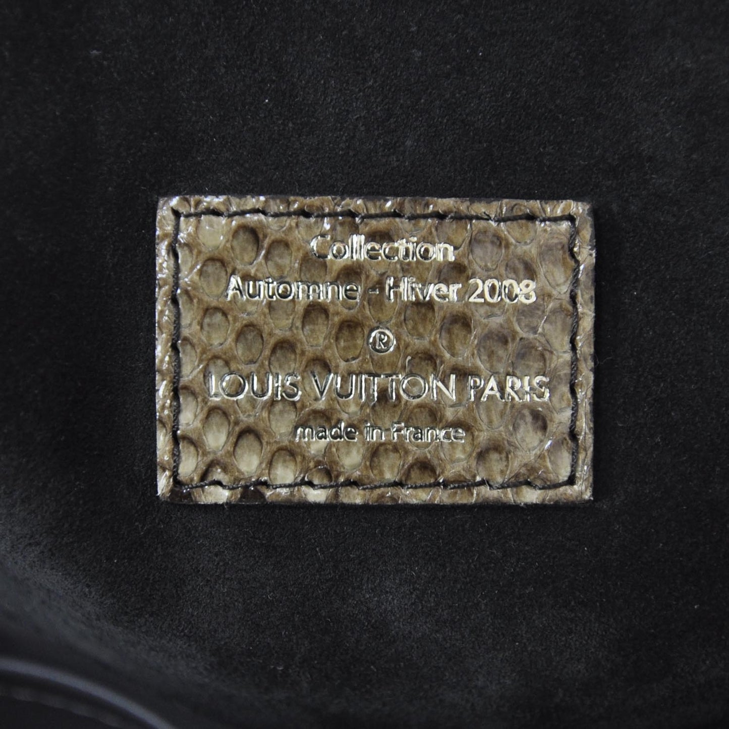 Suede Python Monogram Whisper GM Khol