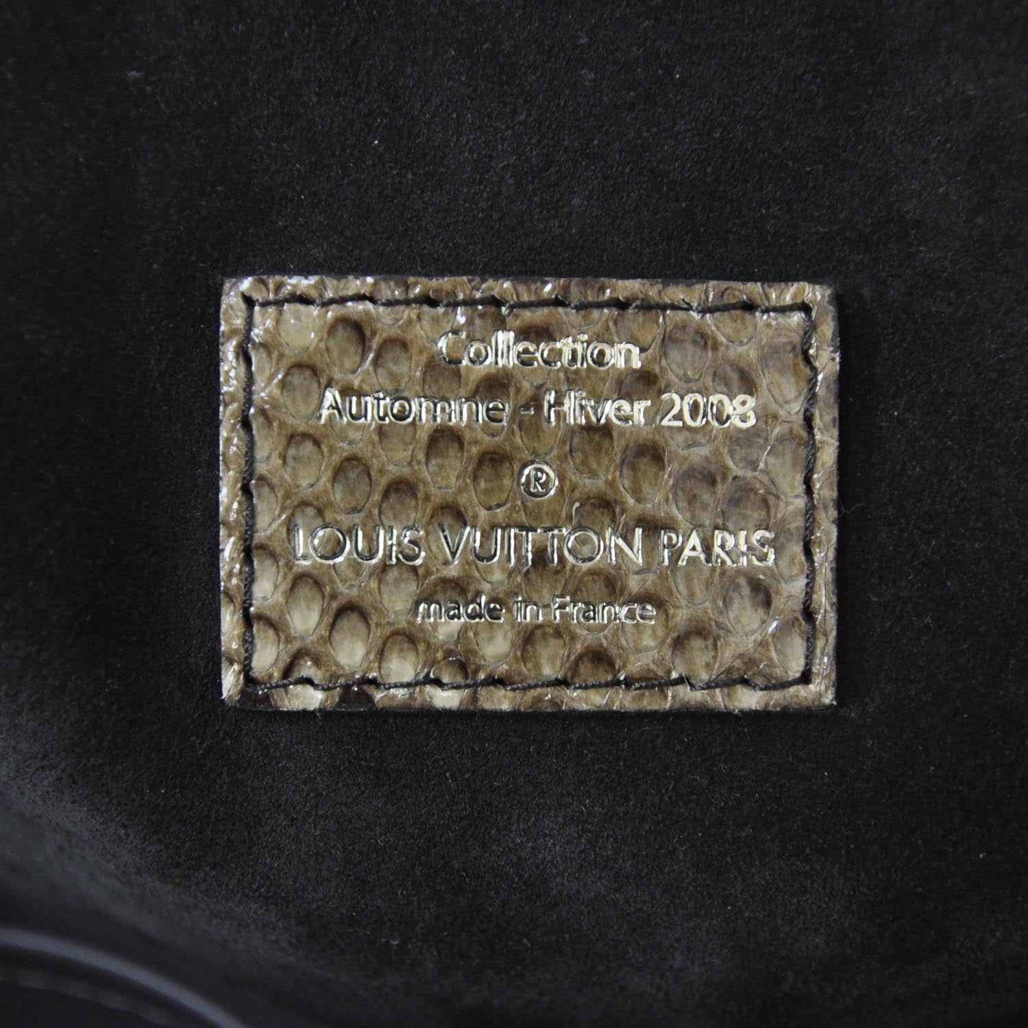 Louis Vuitton Suede Python Monogram Whisper GM Khol 7 of 8