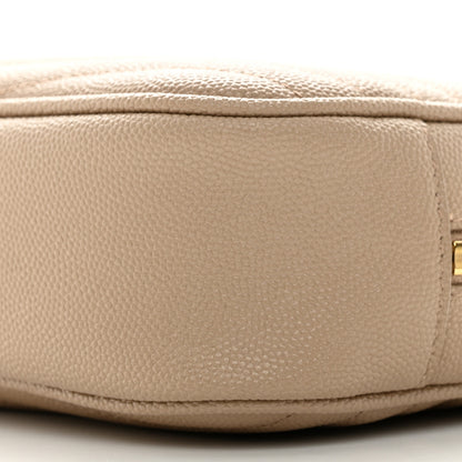 Saint Laurent Grain De Poudre Matelasse Monogram Mini Lou Camera Bag Dark Beige 10 of 12