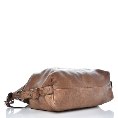 Gucci Calfskin Large Bamboo Bar Shoulder Bag Light Brown 4 of 14