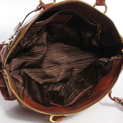 Prada Vitello Shine Tote Palissandro 5 of 11