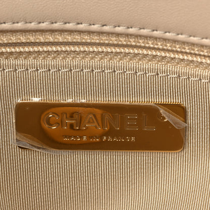 Chanel Lambskin Quilted Large Chanel 19 Flap Beige 6 of 8