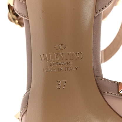 Valentino Garavani Patent Rockstud Ankle Strap 65mm Pumps 37 Poudre 6 of 15