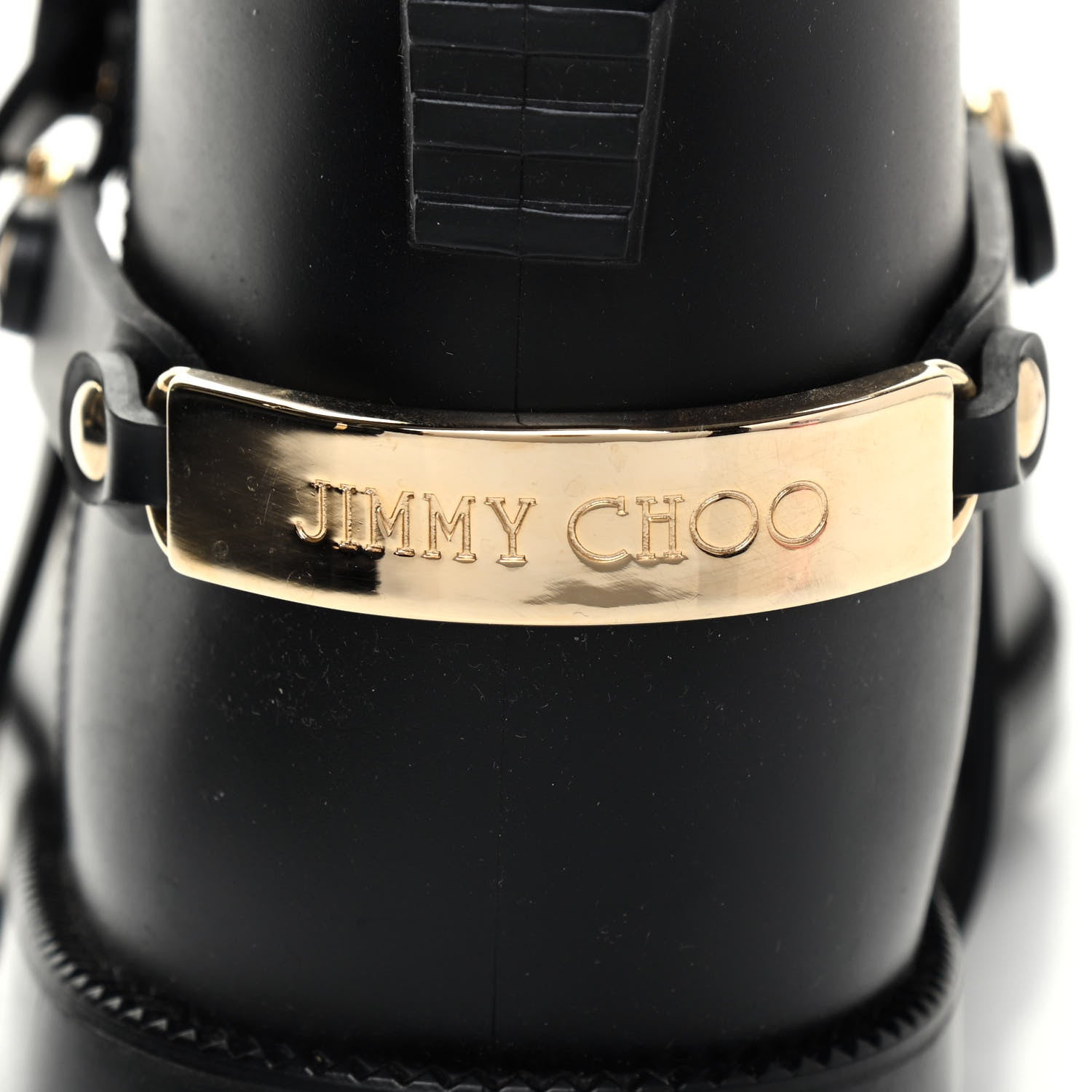 Jimmy Choo PVC Rubber Cheshire Rain Boots 39 Black 7 of 13