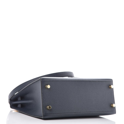 Hermes Epsom Kelly Sellier 25 Bleu Indigo 5 of 43
