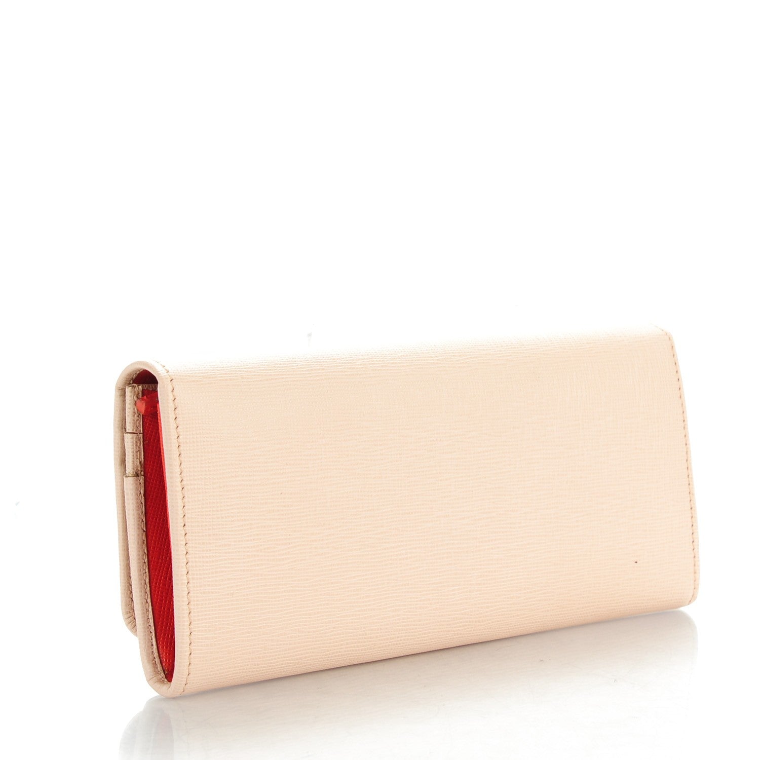 Fendi Vitello Elite Monster Continental Wallet Rosa Plaster 3 of 8