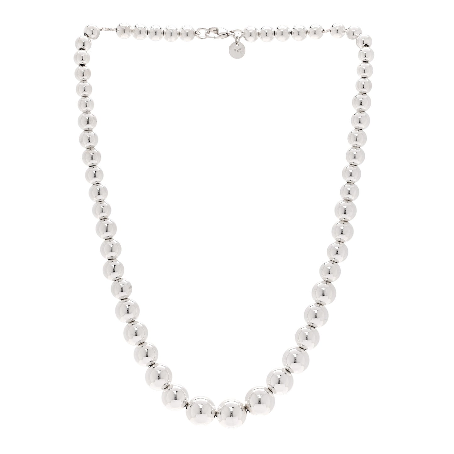Sterling Silver Hardwear Graduated Ball Necklace