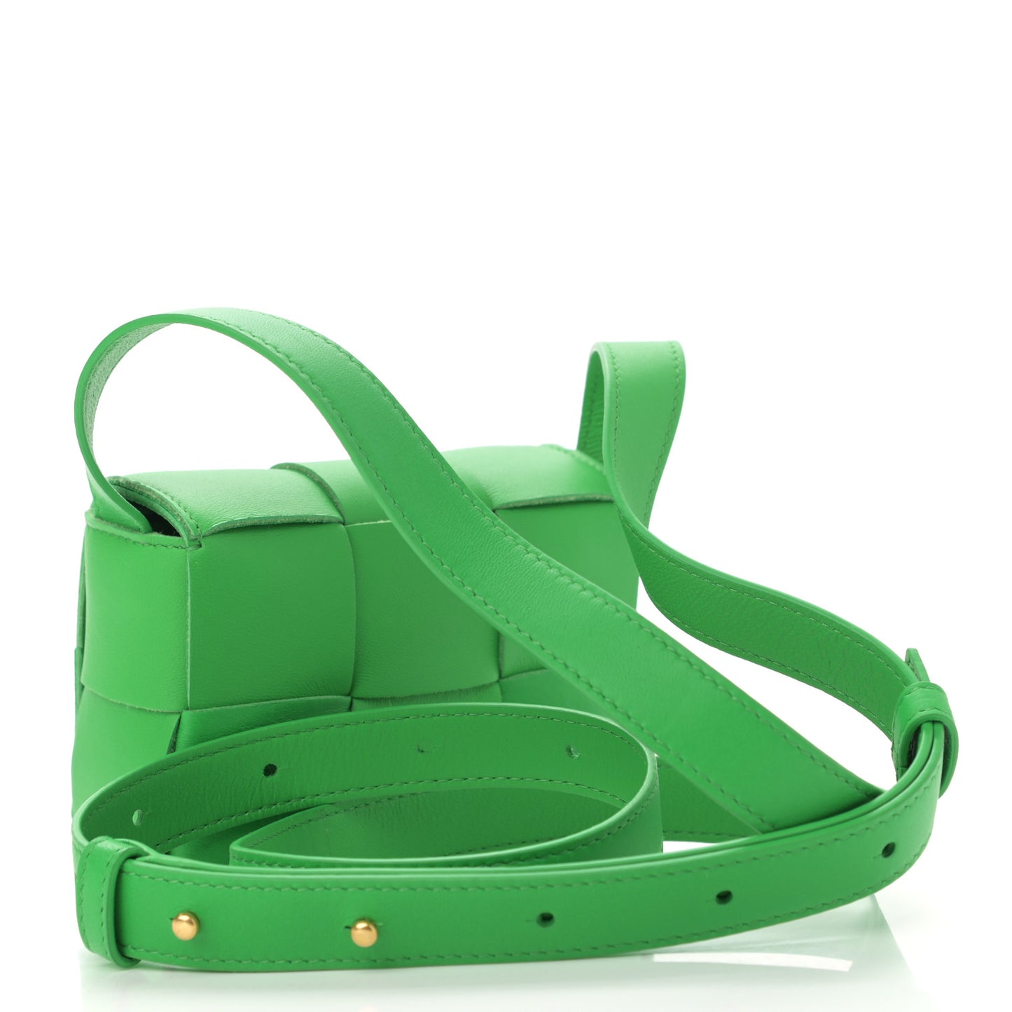 Lambskin Maxi Intrecciato Extra Mini Cassette Crossbody Bag Parakeet