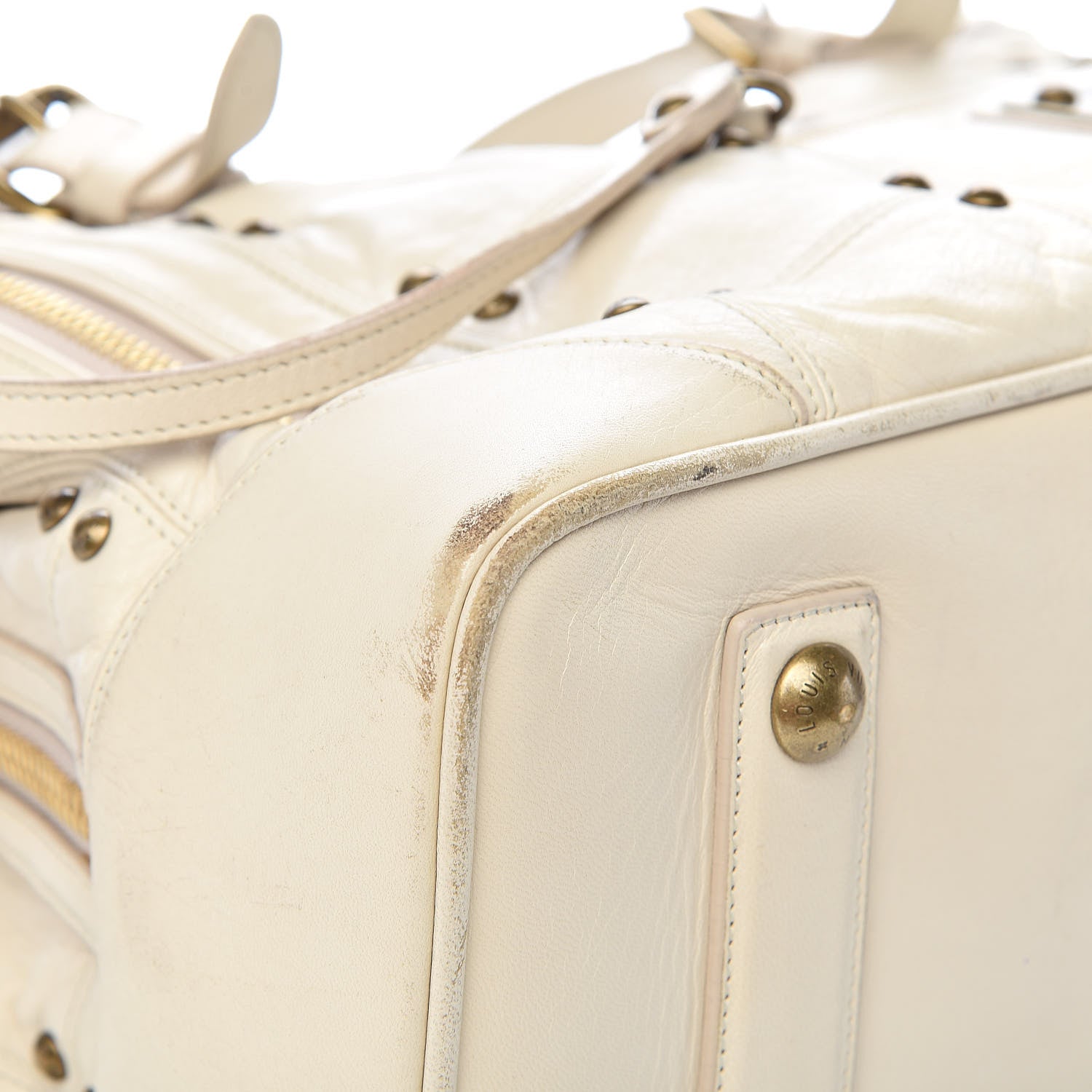 Louis Vuitton Lambskin Riveting White 19 of 28