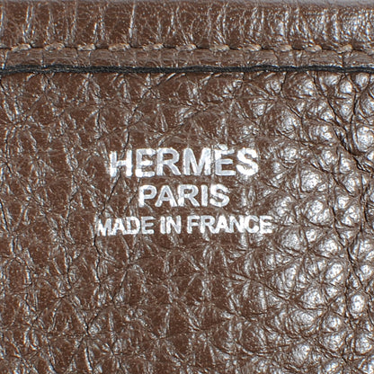 Hermes Taurillon Clemence Evelyne TGM II Chocolate 7 of 8