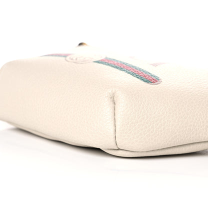 Gucci Grained Calfskin Small Logo Belt Bag White 9 of 10