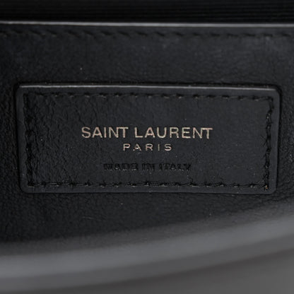 Saint Laurent Grain De Poudre Small Monogram Monochrome Kate Satchel Black 6 of 13