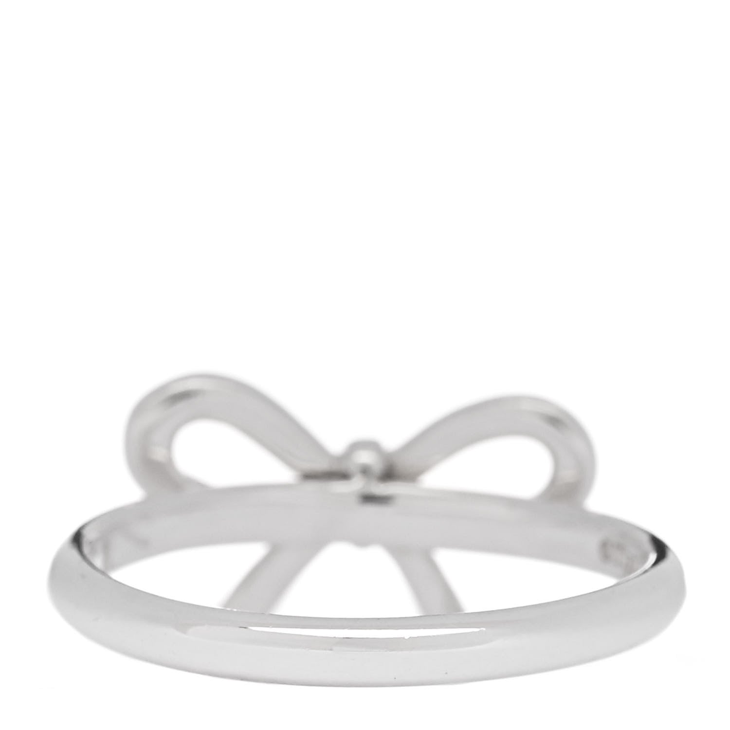 Tiffany Sterling Silver Bow Ring 53 6.5 3 of 4