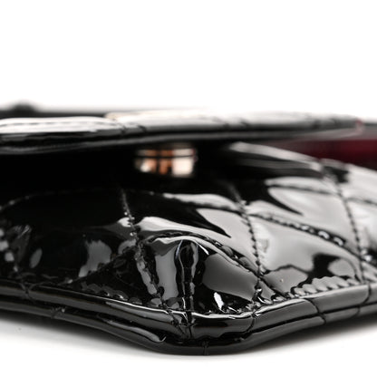 Chanel Patent Quilted Belt In Love Double Mini Flap Waist Bag Black Pink 10 of 13