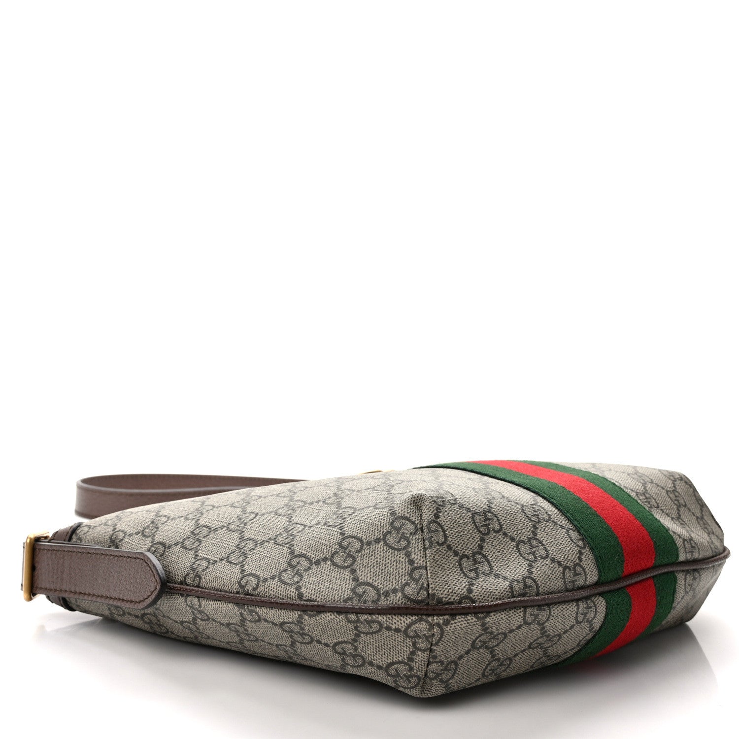 Gucci GG Supreme Monogram Web Small Ophidia Half Moon Hobo Brown 4 of 9