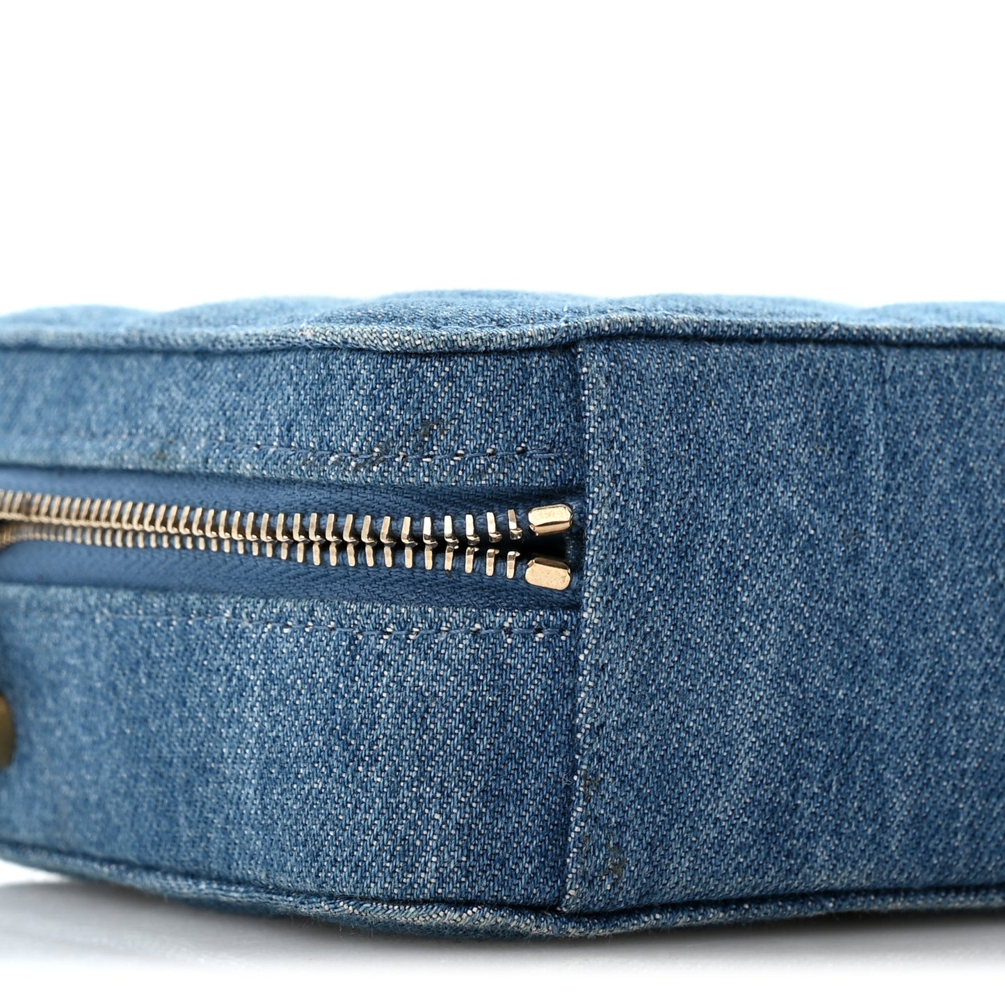 Denim Quilted CC Pearl Crush Camera Case Blue