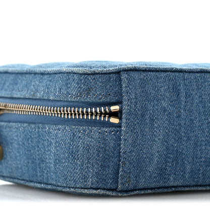 Chanel Denim Quilted CC Pearl Crush Camera Case Blue 9 of 11