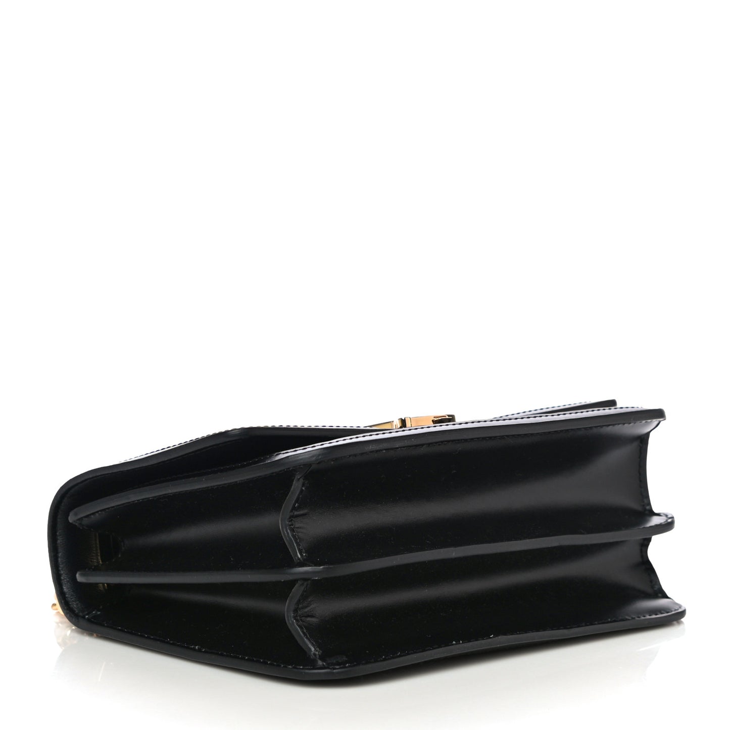 Calfskin Monogram Embossed Small TB Chain Bag Black