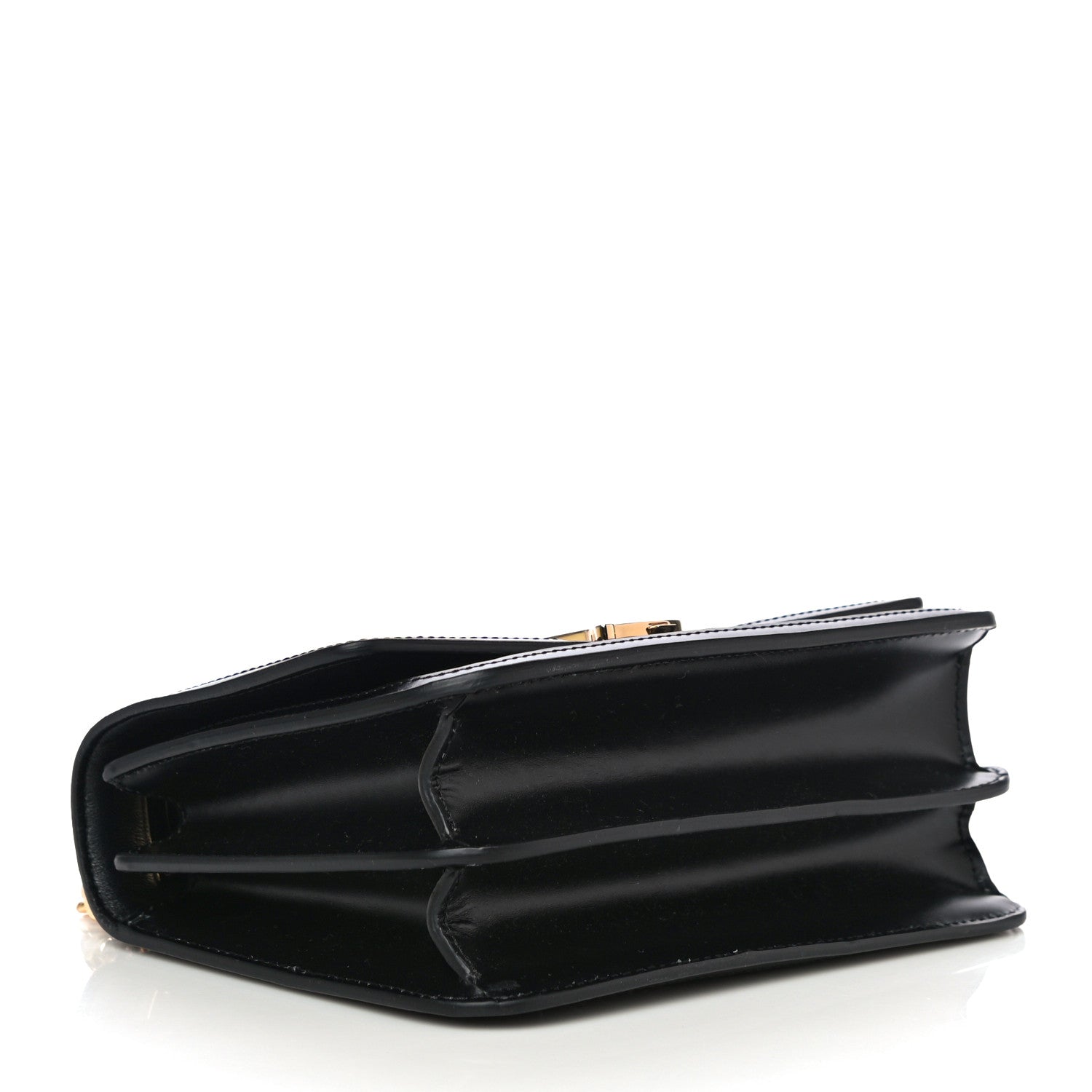 Burberry Calfskin Monogram Embossed Small TB Chain Bag Black 4 of 13