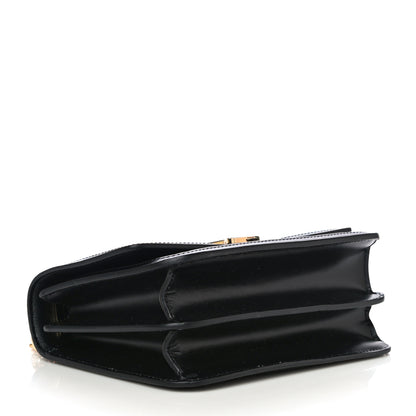 Burberry Calfskin Monogram Embossed Small TB Chain Bag Black 4 of 13