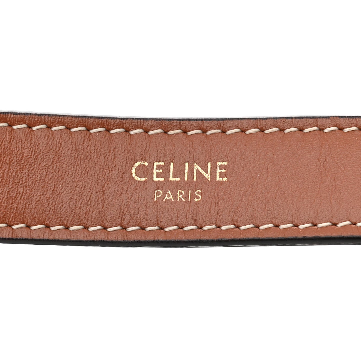 Triomphe Canvas Calfskin Ava Shoulder Bag Tan