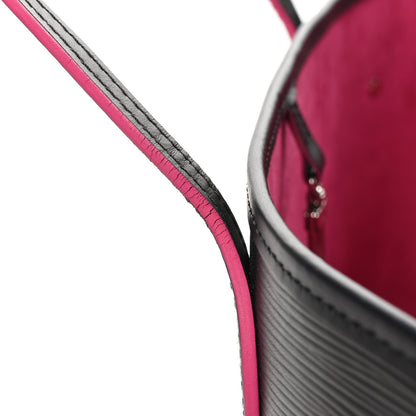 Louis Vuitton Epi Neverfull MM Black Hot Pink 11 of 11