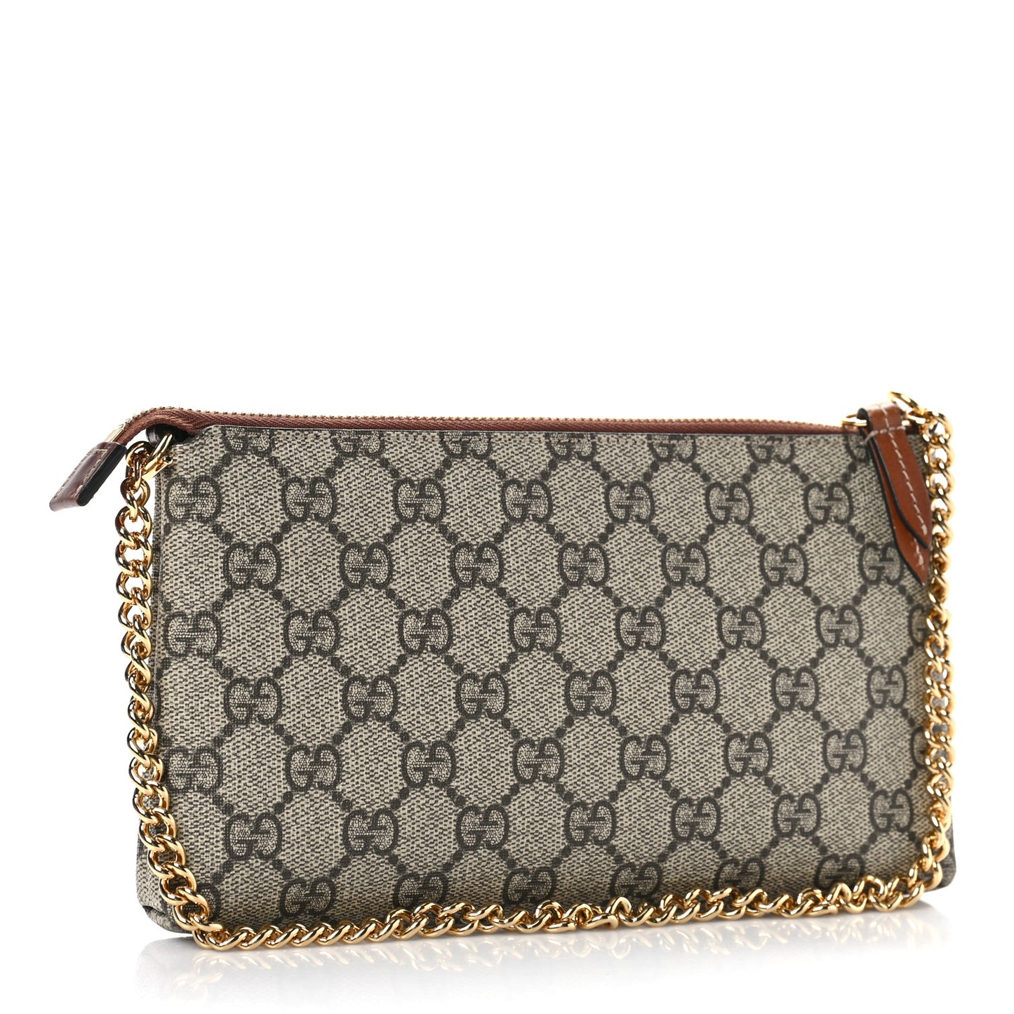GG Supreme Monogram Wrist Wallet Black