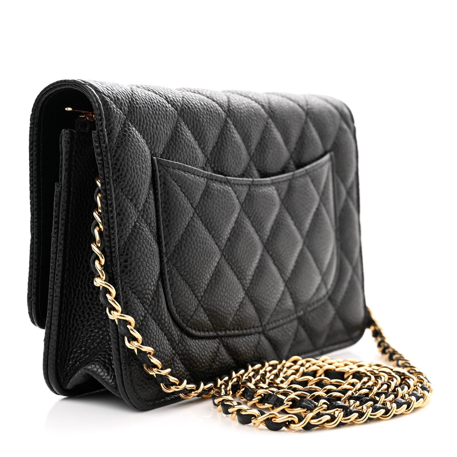Chanel Caviar Quilted Wallet on Chain WOC Black 3 of 13