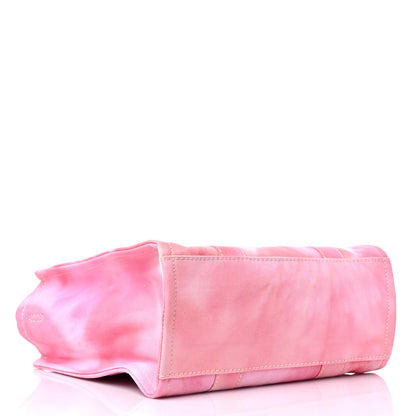Marc Jacobs Cotton Canvas Medium The Traveler Tote Bag Tie Dye Pink 4 of 12