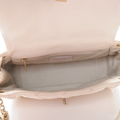 Chanel Calfskin Quilted Retro Chain Flap Beige 5 of 13