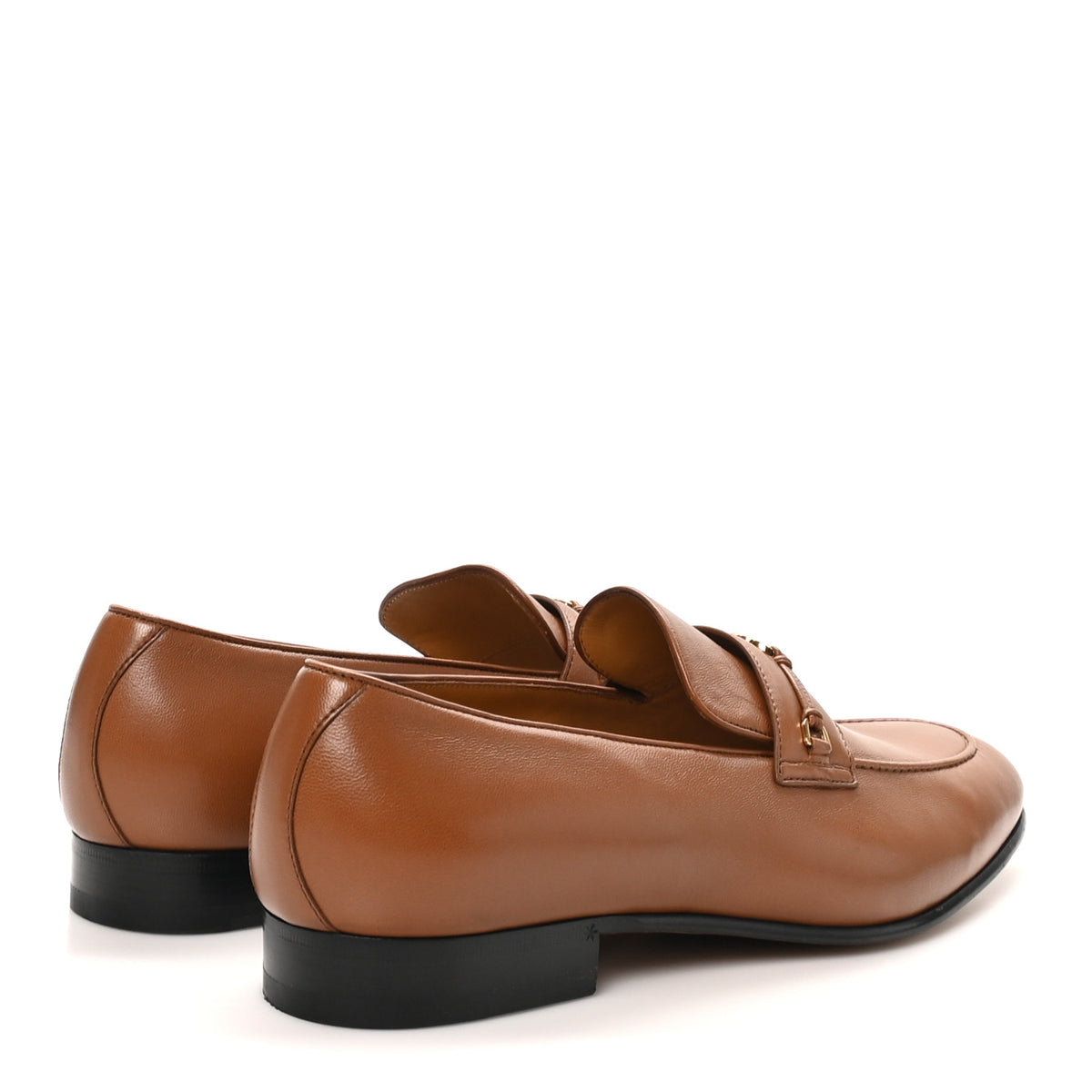 Lambskin Mens Interlocking G Loafers 9.5 Cuir