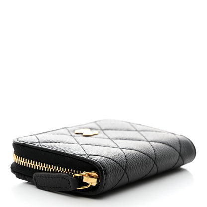 Chanel Caviar Quilted Zip Coin Purse Black 4 of 7
