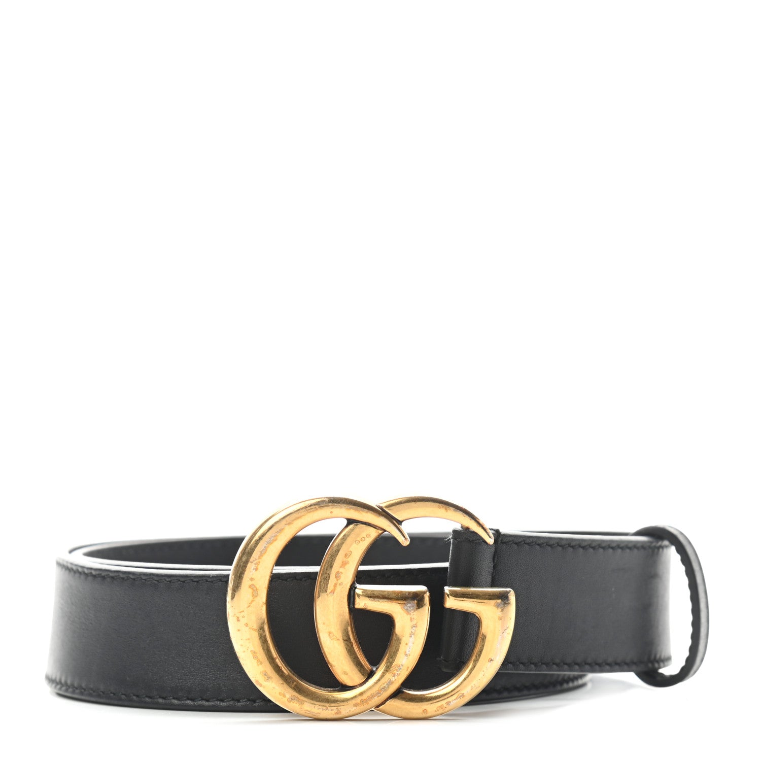 Gucci Calfskin Double G 30mm Belt 75 30 Black 1 of 6