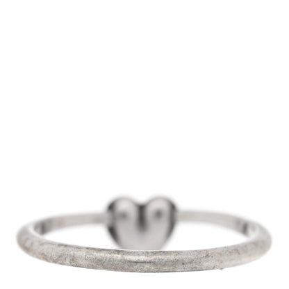 Chrome Hearts Sterling Silver Diamond Heart Bubblegum Ring 58 8.25 3 of 4